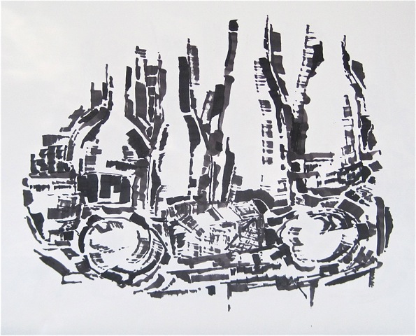 Black and Gray Still Life